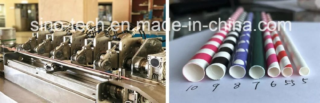Numerical Multi-Blades (Standard 5 PCS) Wheat Tubularis Making Machinery Auto Paper Splicing Straw Making Machine From China