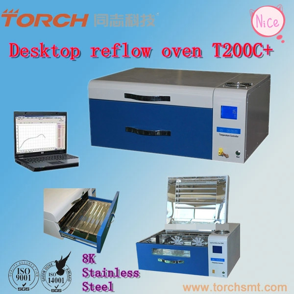 2023 SMT Mini Desktop Lead Free Welding Reflow Oven T200c+with Testing Temperature