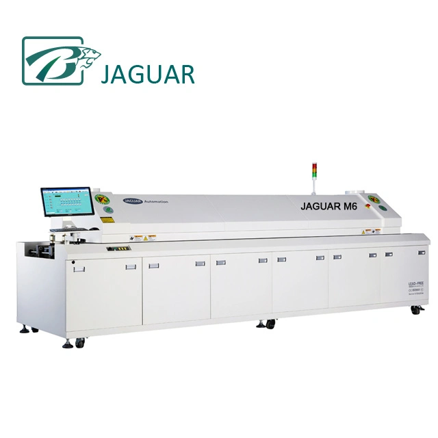 Shenzhen Original Factory Jaguar Air Reflow Oven M6 with 6 Temperature Zones for SMT Production Line